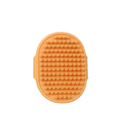 Pet Bath Gloves Dog Massage Brush - back view - PET'S FUN | dog toy