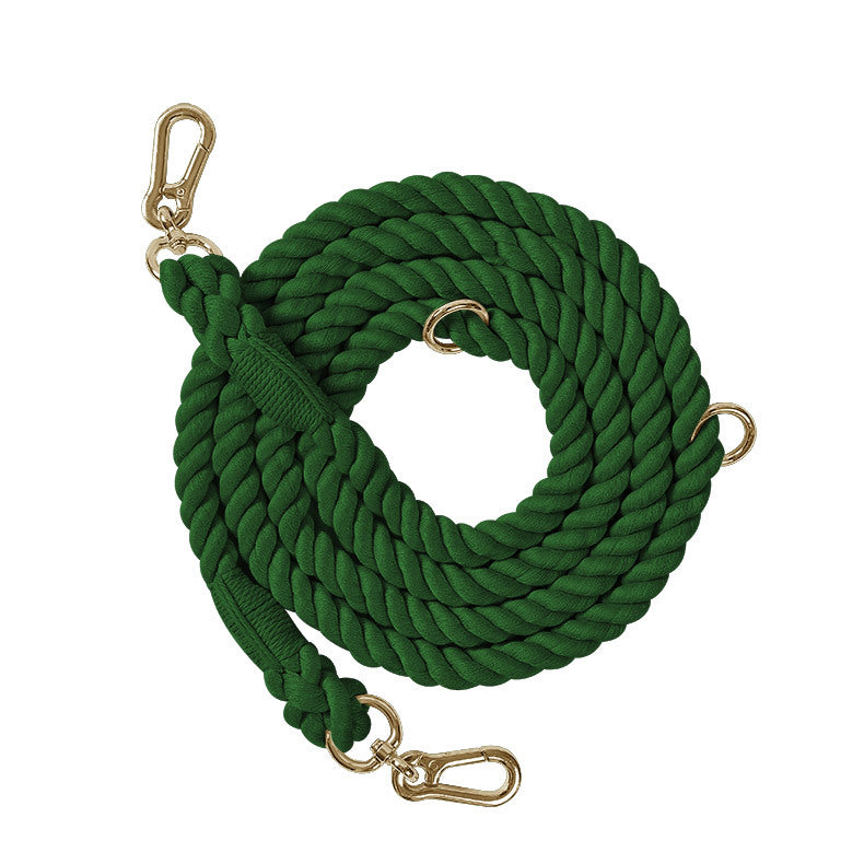 Multifunctional Braided Double-ended Dog - front view - PET'S FUN | dog play