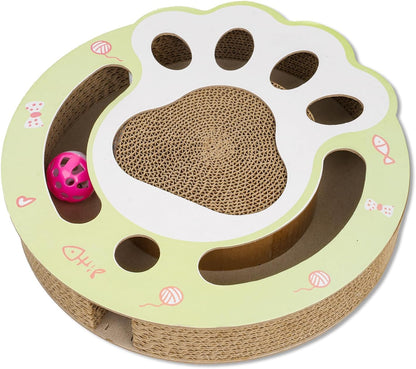Cat Claw Scratch Pad Cat Round Cat Scratcher Cardboard Toys for Indoor Cats C...