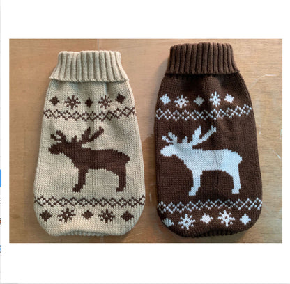 Warm Dog Sweater Autumn and Winter Pet Clothes - side view - PET'S FUN | dog supplies