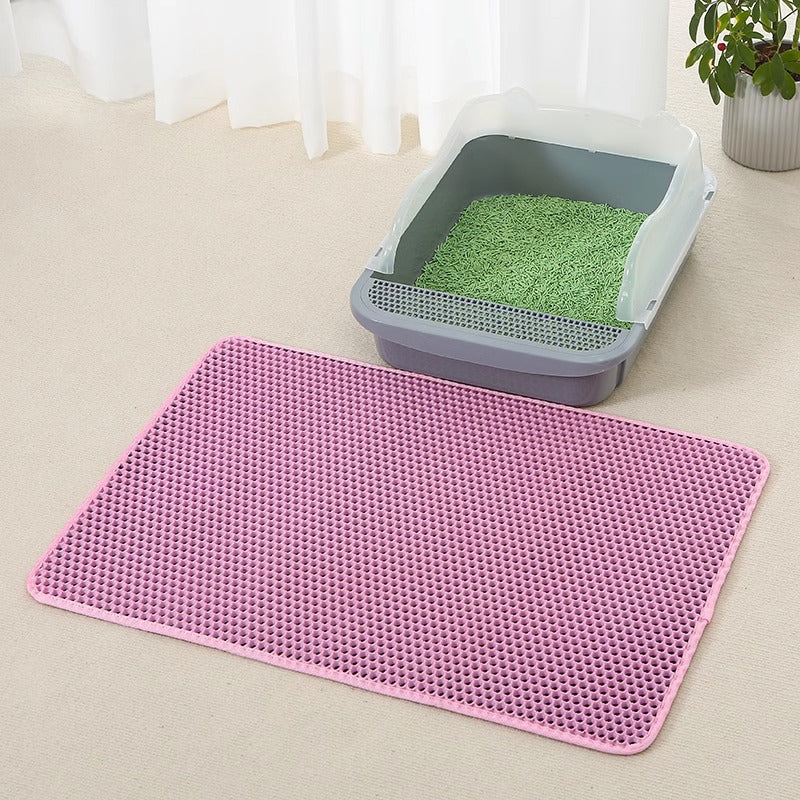 Anti Splash Eva Double-layer Cat Litter Mat - PetsFun Premium Pet Products