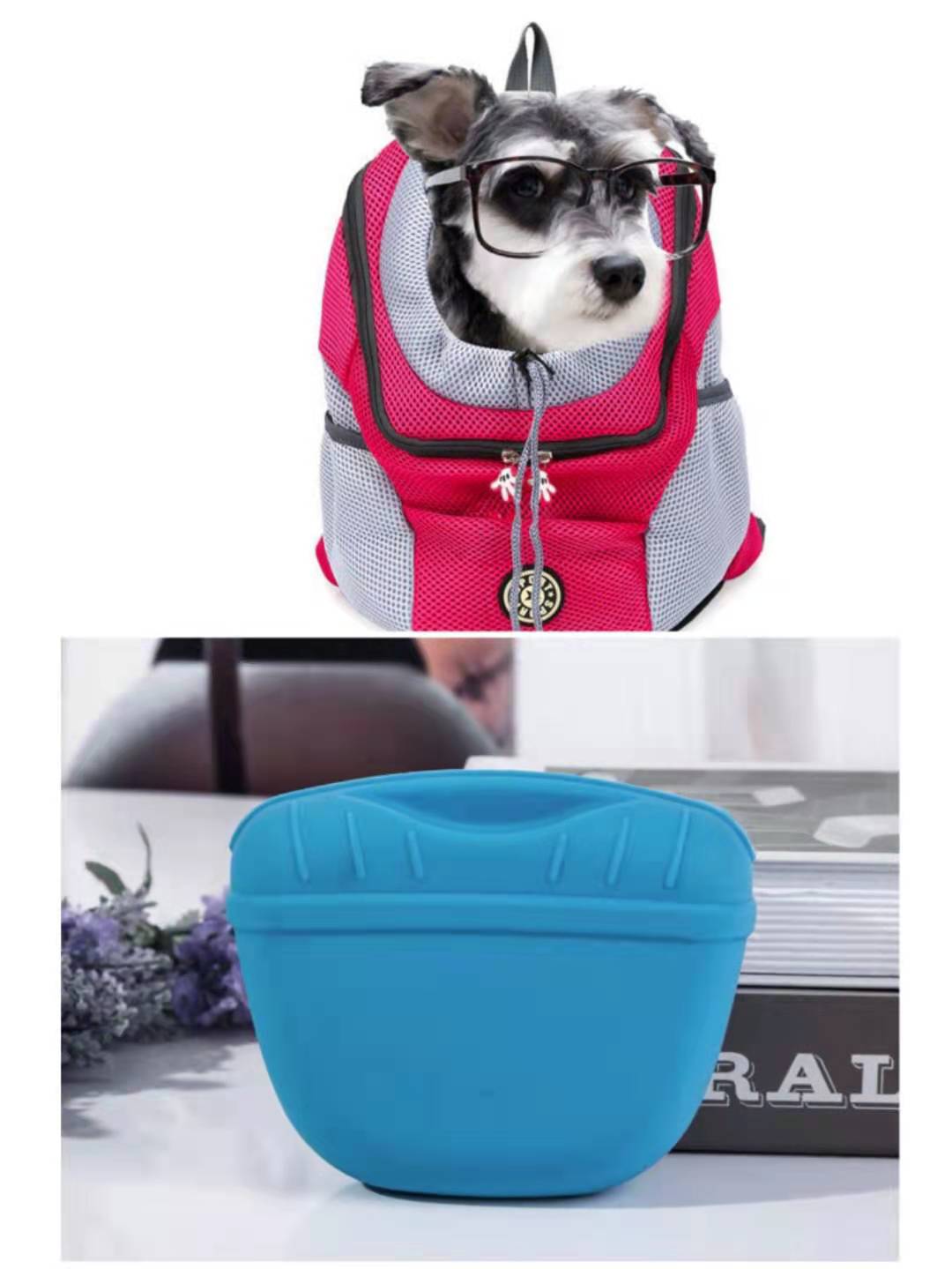Portable Puppy Snack Bag Snack Bag Pet - side view - PET'S FUN | dog play