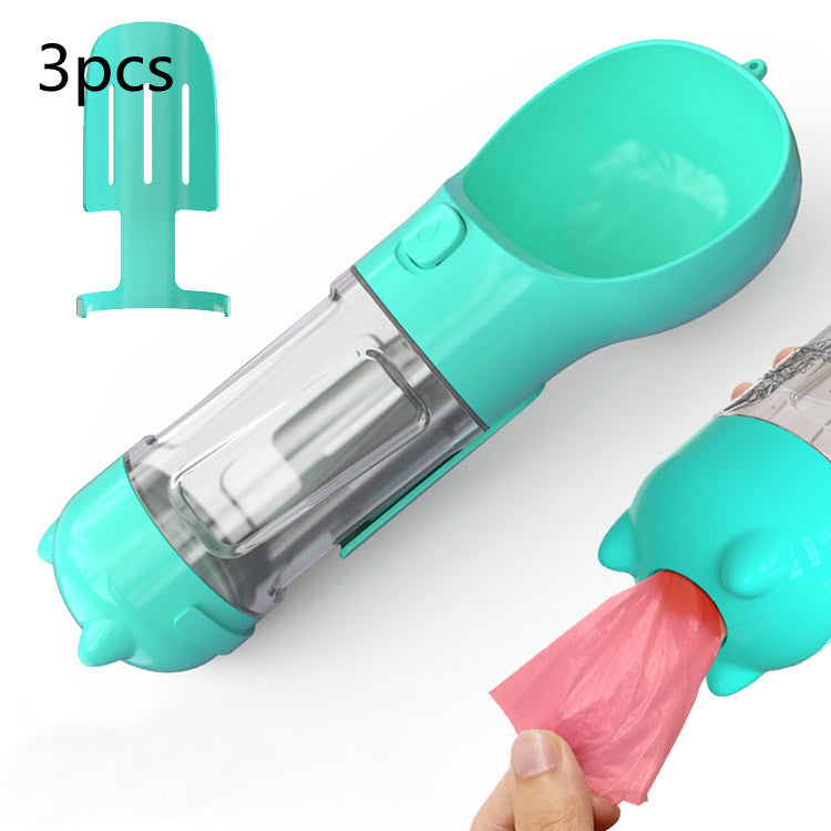 Pet Water Bottle Feeder Bowl Garbage Bag Storage Portable Pet O | PET'S FUN