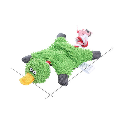 Pet Toy Donkey Shape Corduroy Chew Toy for - detail view - PET'S FUN | dog entertainment