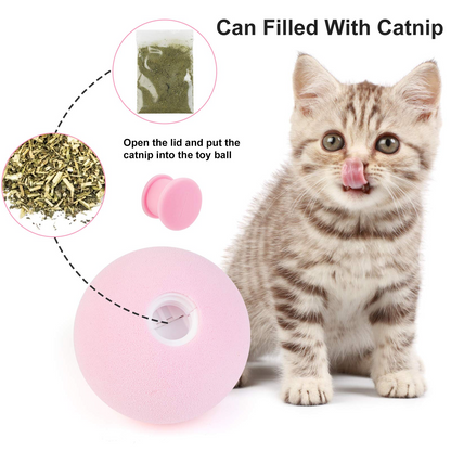 Gravity Called the Ball Mint Kitten Self-hey - side view - PET'S FUN | cat supplies