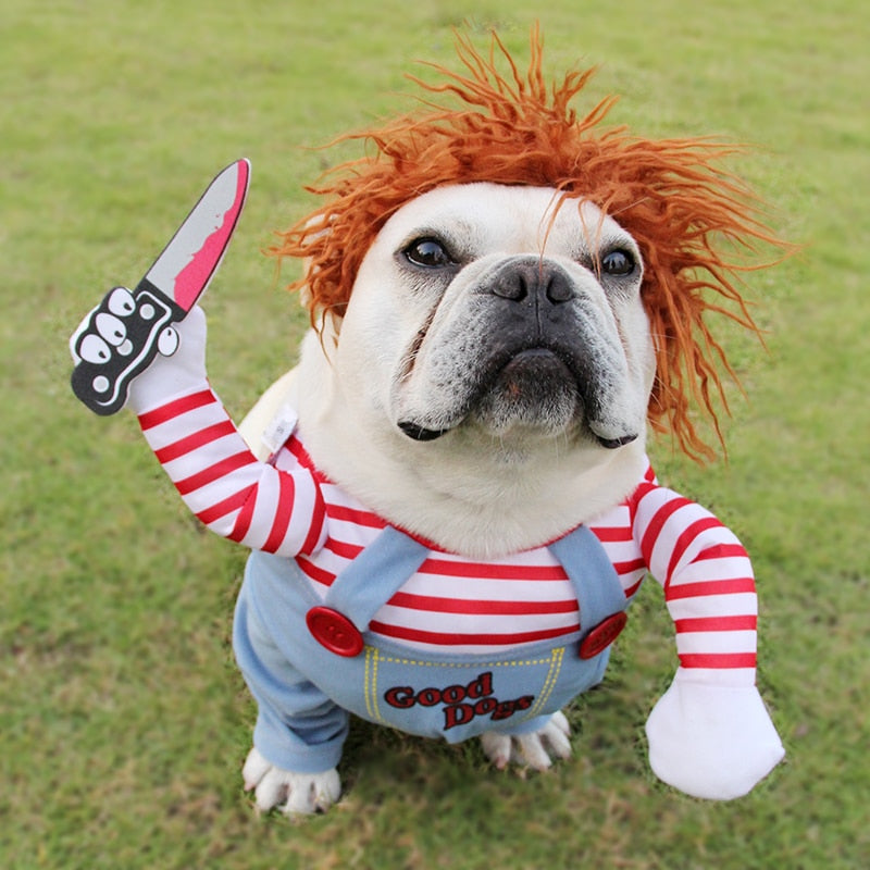 Halloween Pet Costume Pet Dog Funny Clothes Adjustable - side view - PET'S FUN | dog supplies