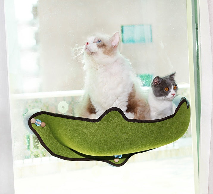 Window sill cat hammock - back view - PET'S FUN | cat toy