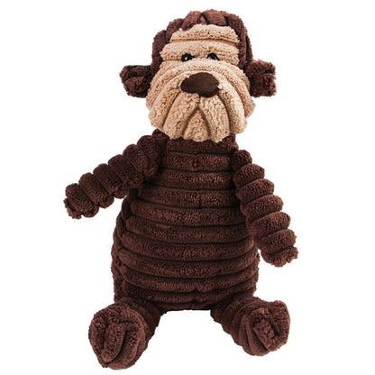 Vocal Animal Plush for Pet Dog Molar Teeth - angle view - PET'S FUN | dog play