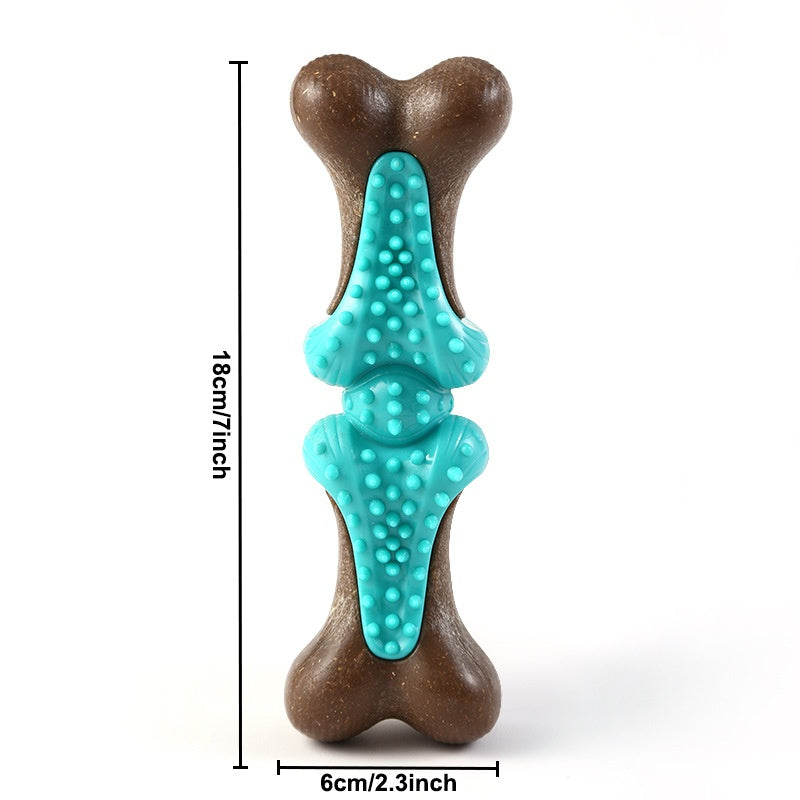 Dog Chew Toy for Large Dogs Rubber Bone Dog Toys for - side view - PET'S FUN | dog supplies