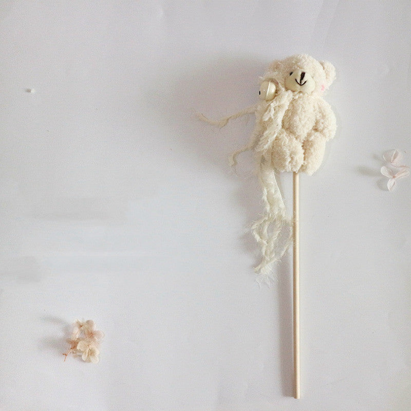 Funny Cat Stick Bell Feather Tassel Fur Ball - detail view - PET'S FUN | cat supplies