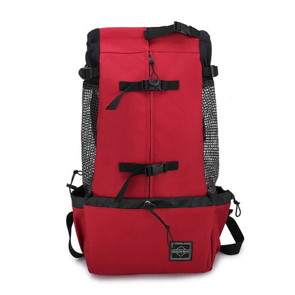 Pet Dog Carrier Bag Carrier For Dogs Backpack Out - detail view - PET'S FUN | dog accessories