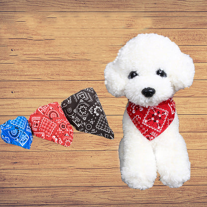 Neck Scarf Bandana Collar Neckerchief Adjustable Pet - front view - PET'S FUN | pet toy