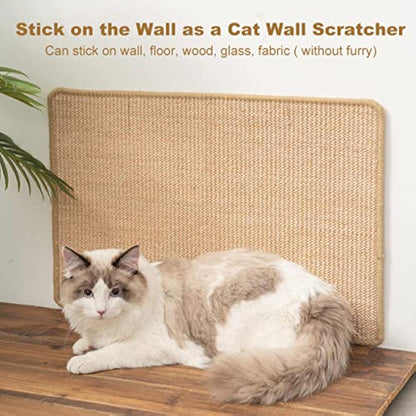 Cat Scratch Pad Cat Scratching Pad with Adhesive Hook - side view - PET'S FUN | cat entertainment