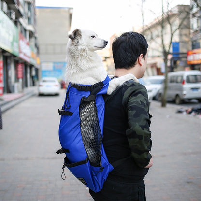 Pet Dog Carrier Bag Carrier For Dogs Backpack Out - front view - PET'S FUN | dog bed