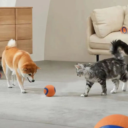 Dog Toy Ball Dog Fetch Ball Toy Tough Pet Ball Puppy - side view - PET'S FUN | dog entertainment