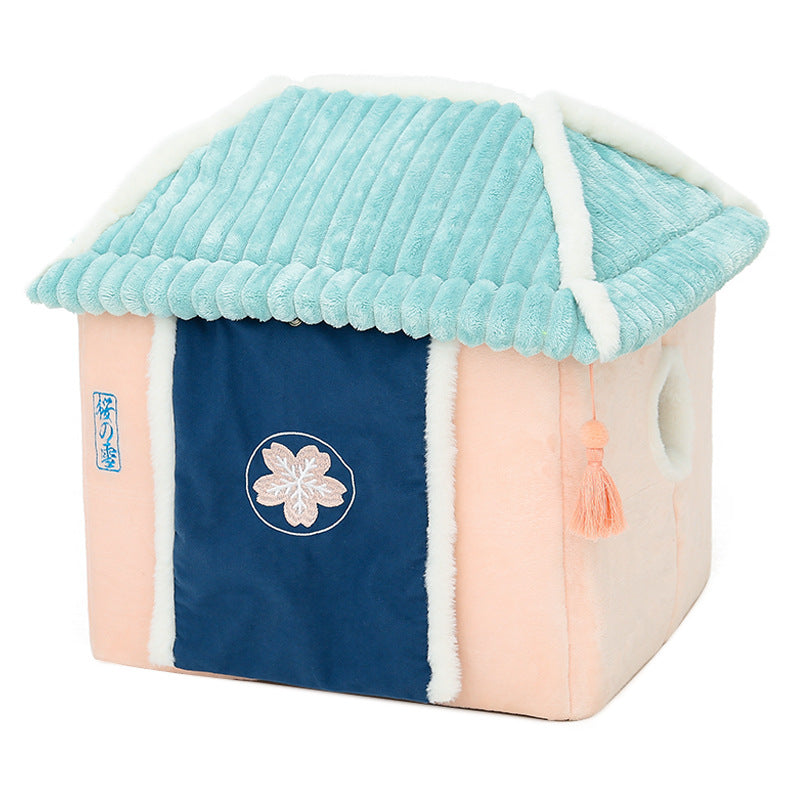 Cat House Removable And Washable Cat Bed Pet Supplies - side view - PET'S FUN | cat supplies