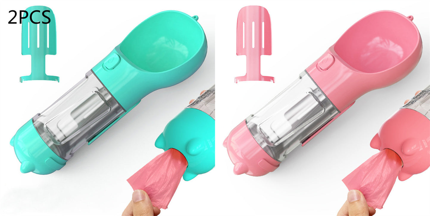 Pet Water Bottle Feeder Bowl Garbage Bag Storage Portable Pet O | PET'S FUN