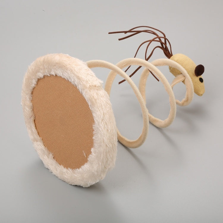 A Stuffed Spring Toy for the Cat - side view - PET'S FUN | cat supplies