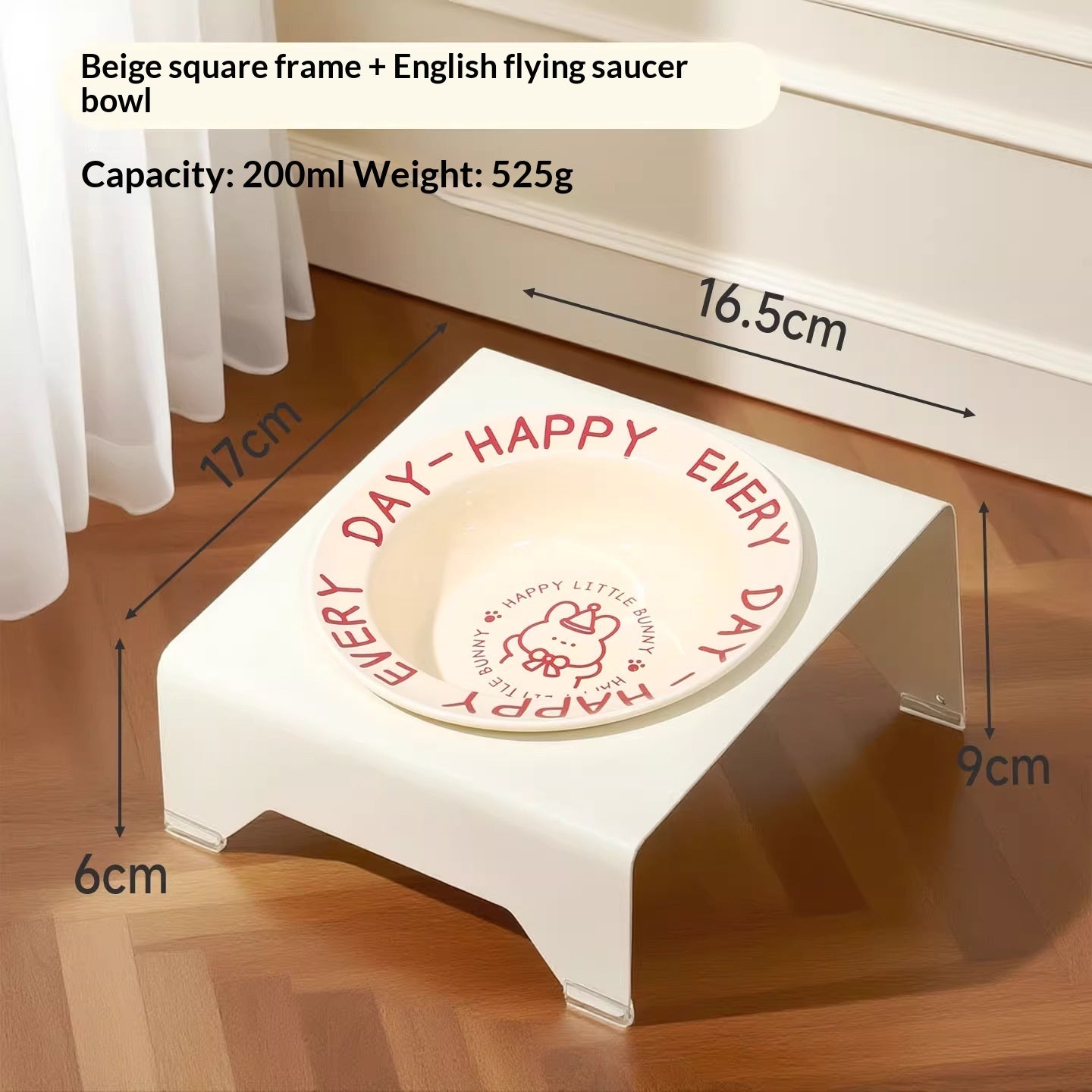 Ceramic Cat Food Cat Magnetic High Legged Cat Bowl - detail view - PET'S FUN | cat toy