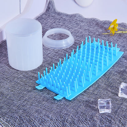 Pet Paw Cleaner Cleaning Kit Cup Soft Brush - side view - PET'S FUN | pet supplies