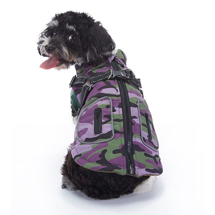Winter Cashmere Pet Jacket - detail view - PET'S FUN | pet entertainment