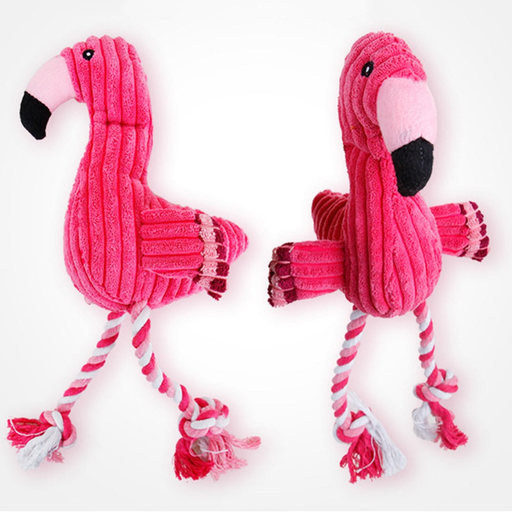 Vocal Animal Plush for Pet Dog Molar Teeth - angle view - PET'S FUN | dog entertainment