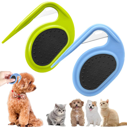 New Cat Dog Comb Pet Open Knot Comb Cat Puppy Hair Fur - front view - PET'S FUN | pet toy