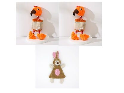 Pet Toy Donkey Shape Corduroy Chew Toy for Dogs Puppy Squeaker | PET'S FUN