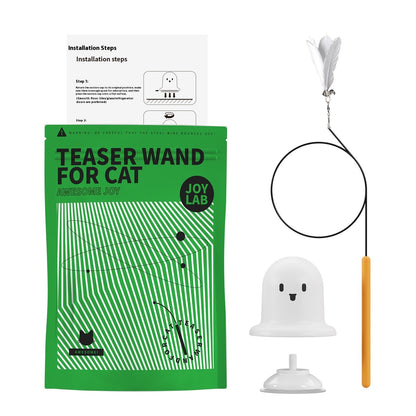 Cat Toy Strong Suction Cup Cat Teaser - side view - PET'S FUN | cat entertainment
