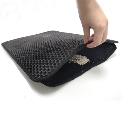 Eva Pet Cat Dog Double-layer Washable Cat Litter Mat - front view - PET'S FUN | pet toy