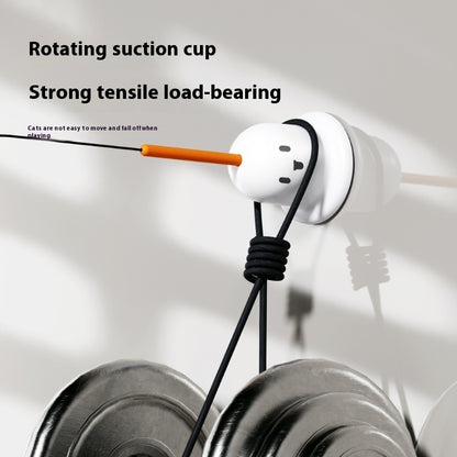 Cat Toy Strong Suction Cup Cat Teaser - front view - PET'S FUN | cat bed