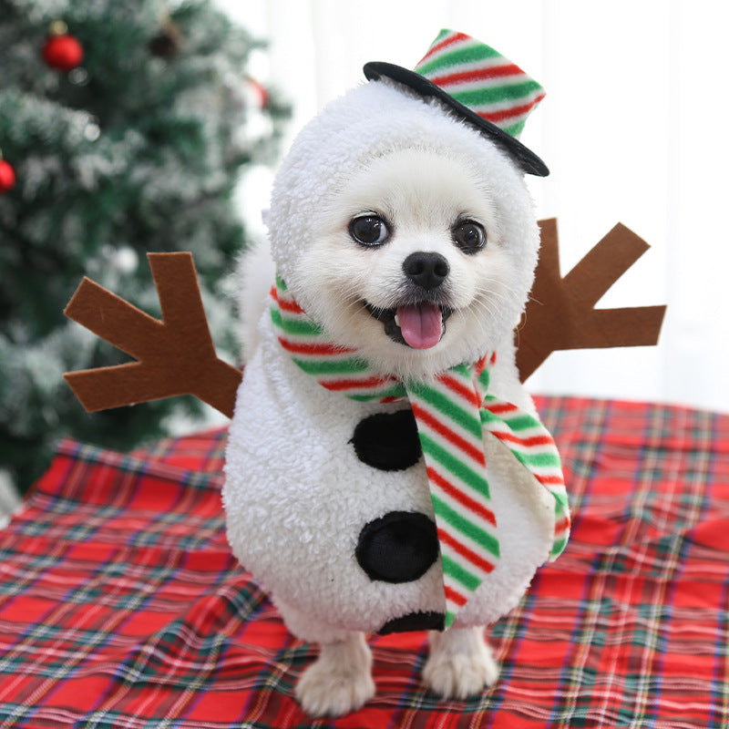 Dog Christmas Pet Supplies Clothes - back view - PET'S FUN | dog entertainment