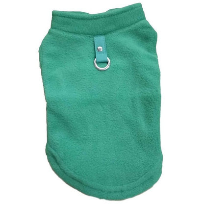 Fleece Pet Dog Clothes Puppy Coat Jacket for - back view - PET'S FUN | interactive dog toy