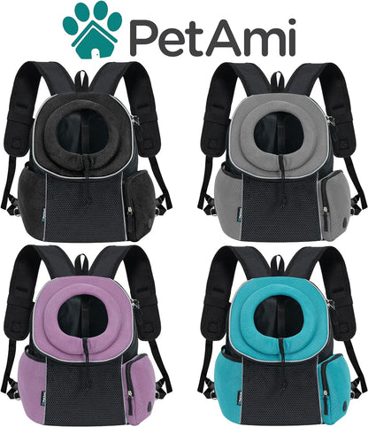 Pet Dog Carrier Bag Carrier For Dogs Backpack Portable - front view - PET'S FUN | dog bed