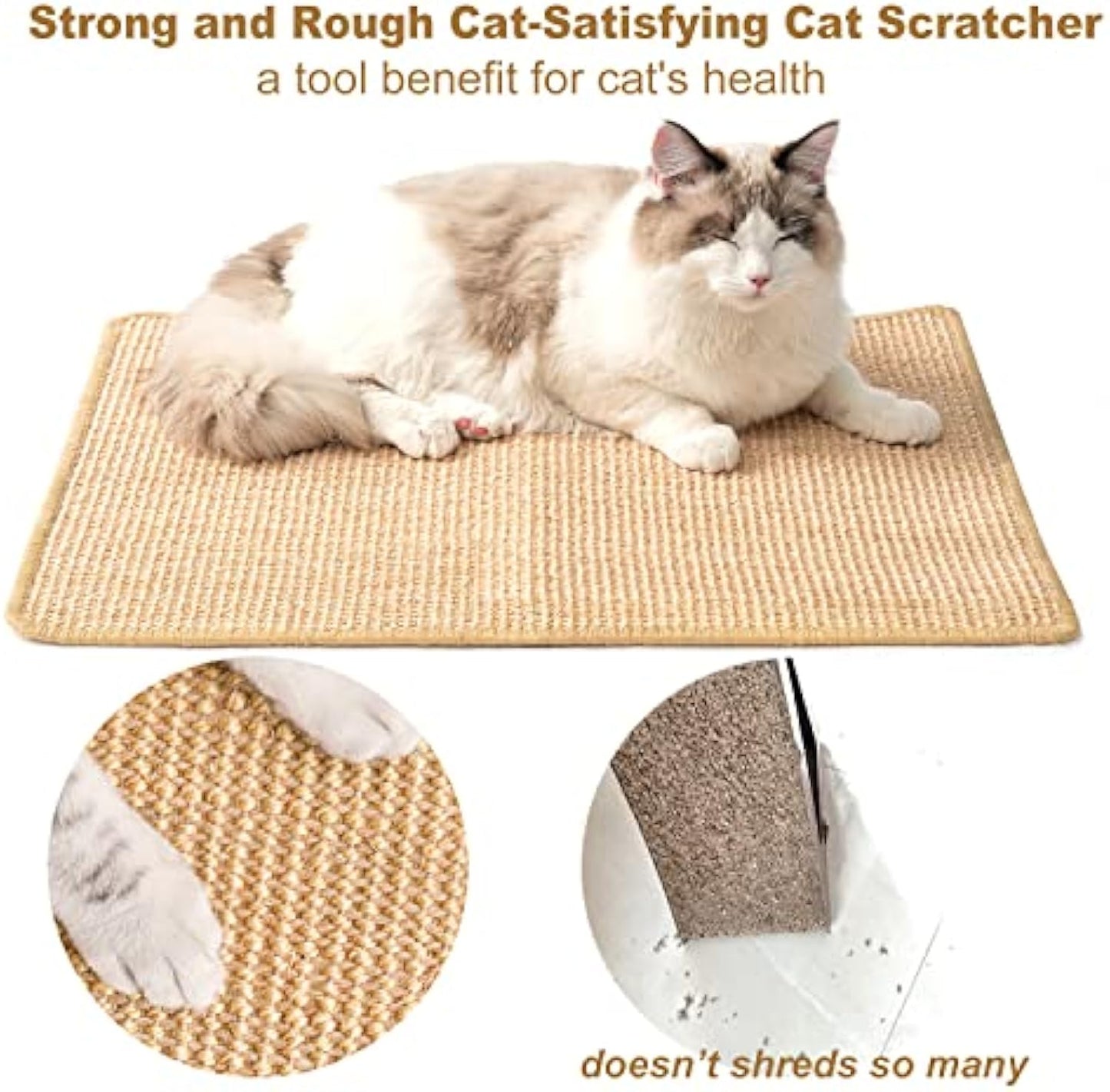 Cat Scratch Pad Cat Scratching Pad with Adhesive Hook - detail view - PET'S FUN | interactive cat toy