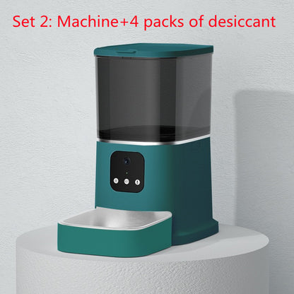 Pet Automatic Feeder Large Capacity Smart - side view - PET'S FUN | cat accessories