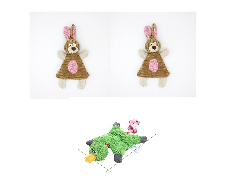 Pet Toy Donkey Shape Corduroy Chew Toy for - detail view - PET'S FUN | dog toy