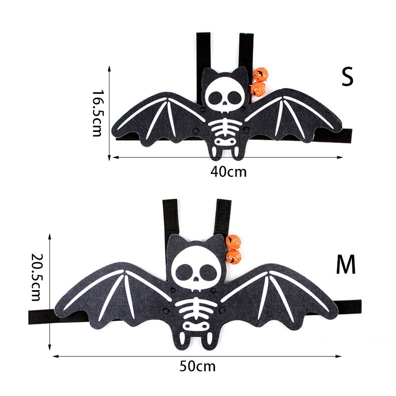 Halloween Pet Batwing Cat Pet Costume - side view - PET'S FUN | cat entertainment