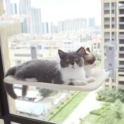 Cat Suction Cup Window Glass Hammock Pet Cat Pets - front view - PET'S FUN | cat toy