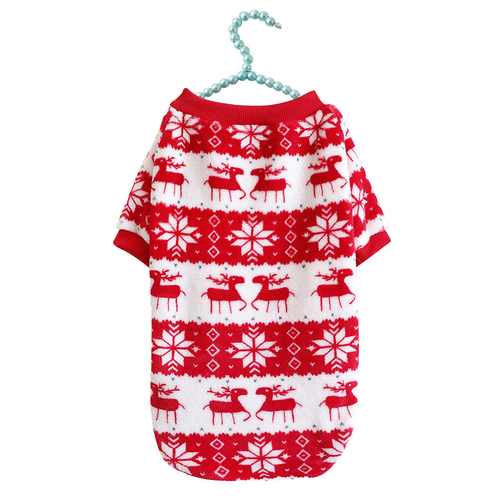 Winter Warm Padded Dog Clothes Christmas Pet Sweater - lifestyle view - PET'S FUN | dog entertainment