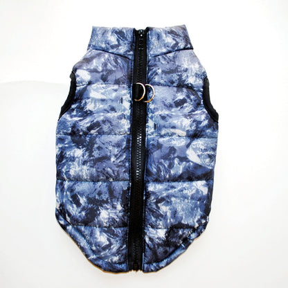 Winter Clothing Pet Clothes Vest Padded - back view - PET'S FUN | pet accessories