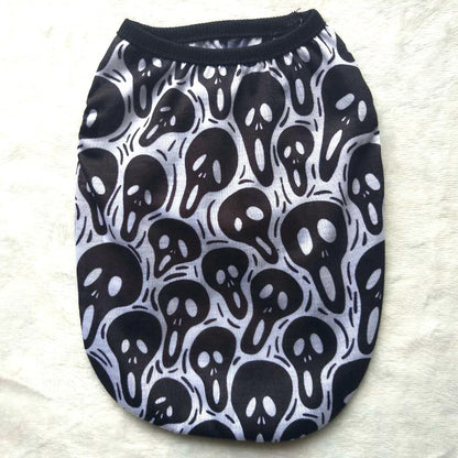 Pet Clothes Skull Halloween Supplies - front view - PET'S FUN | interactive pet toy