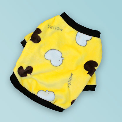 French Clothes Dog Pajamas Winter Clothes - back view - PET'S FUN | dog accessories