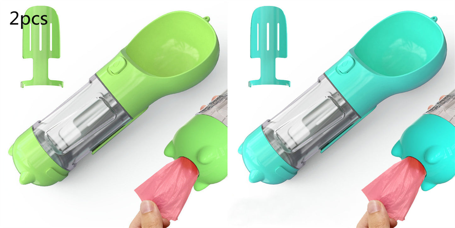 Pet Water Bottle Feeder Bowl Garbage Bag Storage Portable Pet O | PET'S FUN