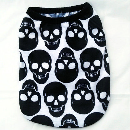 Pet Clothes Skull Halloween Supplies - front view - PET'S FUN | pet toy