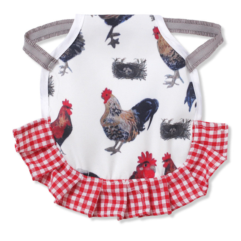 Apron Feather Protection Retainer Back - angle view - PET'S FUN | pet toy