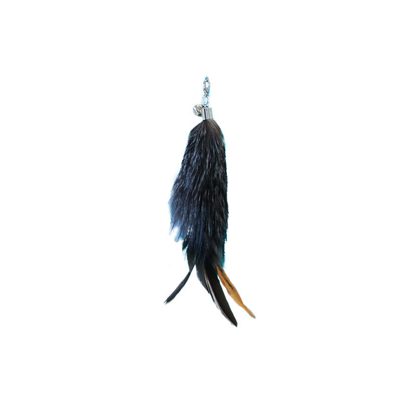 Pet Toy Cat-teasing Stick Extendable 180cm Rod Feather - detail view - PET'S FUN | cat accessories