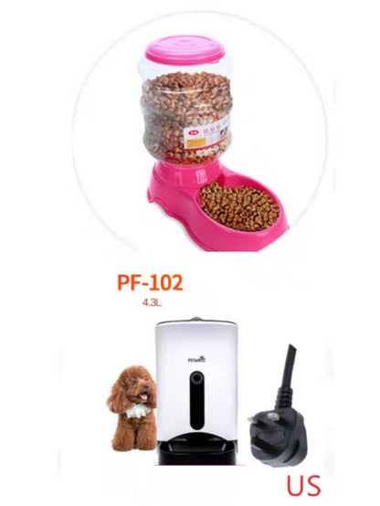 3.5L Pet Automatically Feeding Basin - side view - PET'S FUN | interactive pet toy