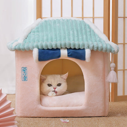 Cat House Removable And Washable Cat Bed Pet Supplies - detail view - PET'S FUN | cat supplies