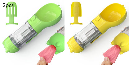 Pet Water Bottle Feeder Bowl Garbage Bag Storage Portable Pet O | PET'S FUN